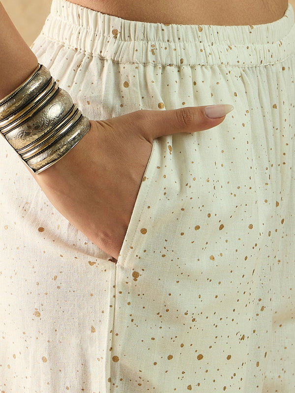 Cotton Printed Top with Palazzos