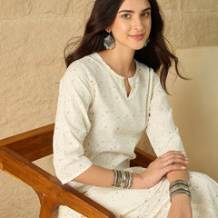 Cotton Printed Top with Palazzos