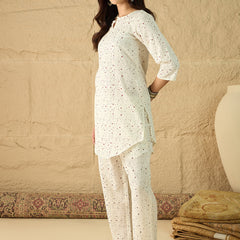 Cotton Printed Top with Palazzos