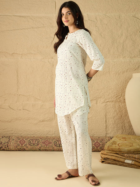 Cotton Printed Top with Palazzos