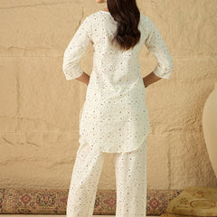 Cotton Printed Top with Palazzos
