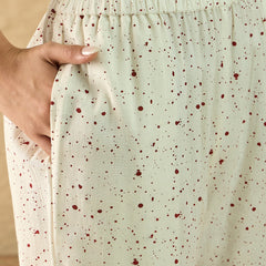 Cotton Printed Top with Palazzos
