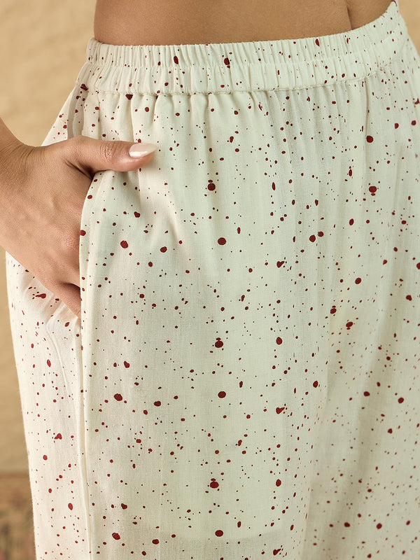 Cotton Printed Top with Palazzos