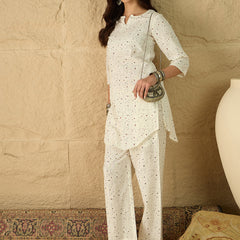 Cotton Printed Top with Palazzos