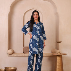 Floral Printed Top With Palazzo Co-Ords