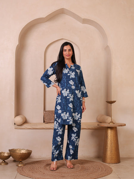 Floral Printed Top With Palazzo Co-Ords