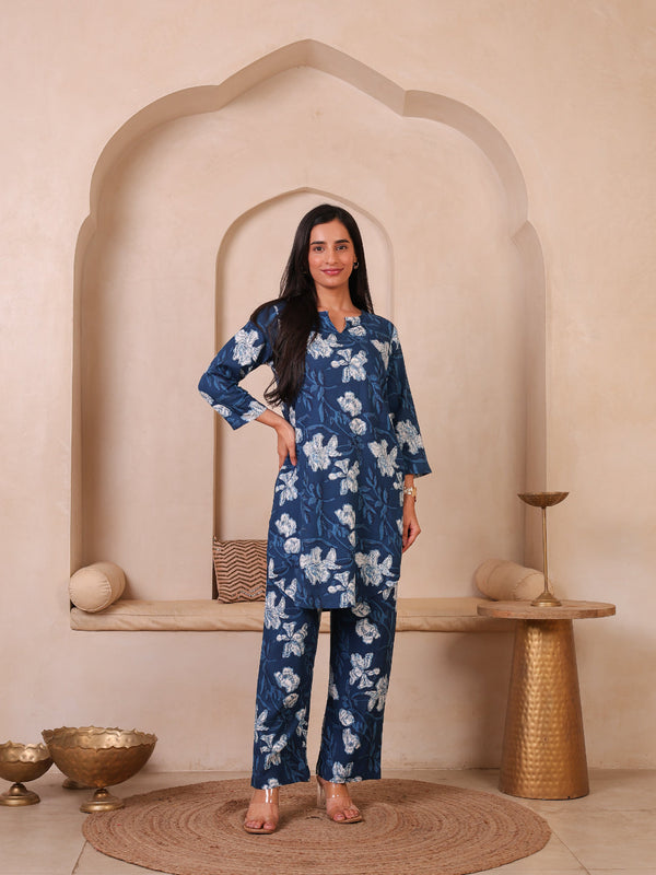 Floral Printed Top With Palazzo Co-Ords