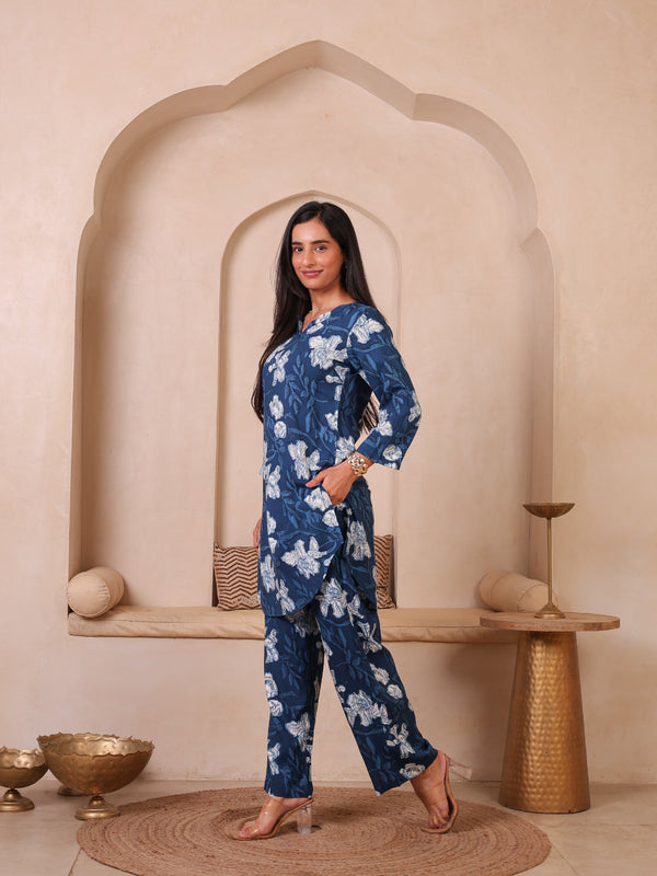 Floral Printed Top With Palazzo Co-Ords