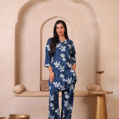 Floral Printed Top With Palazzo Co-Ords