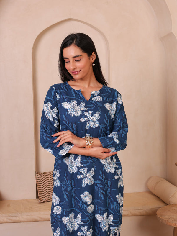 Floral Printed Top With Palazzo Co-Ords