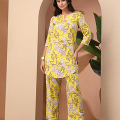 Floral Printed Top With Palazzo Co-Ords