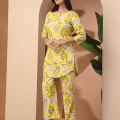 Floral Printed Top With Palazzo Co-Ords