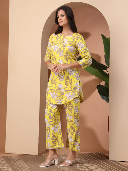 Floral Printed Top With Palazzo Co-Ords