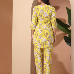 Floral Printed Top With Palazzo Co-Ords