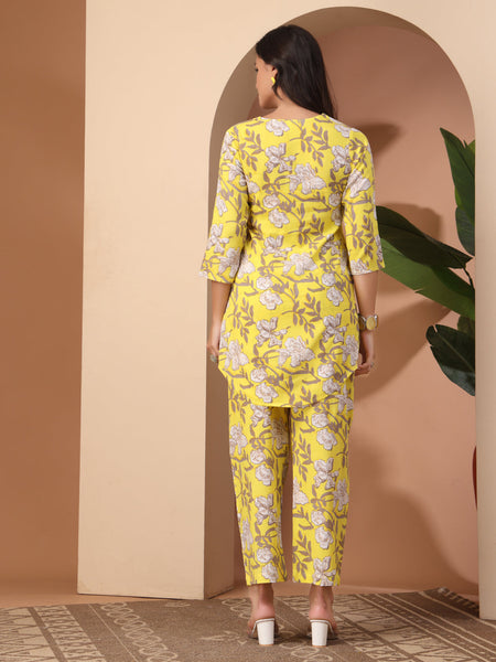 Floral Printed Top With Palazzo Co-Ords