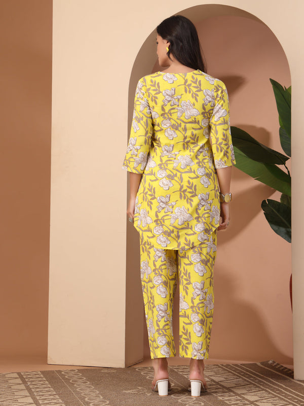 Floral Printed Top With Palazzo Co-Ords