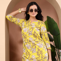 Floral Printed Top With Palazzo Co-Ords