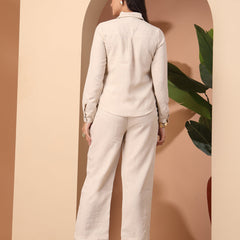 Embroidered Shirt with Trousers